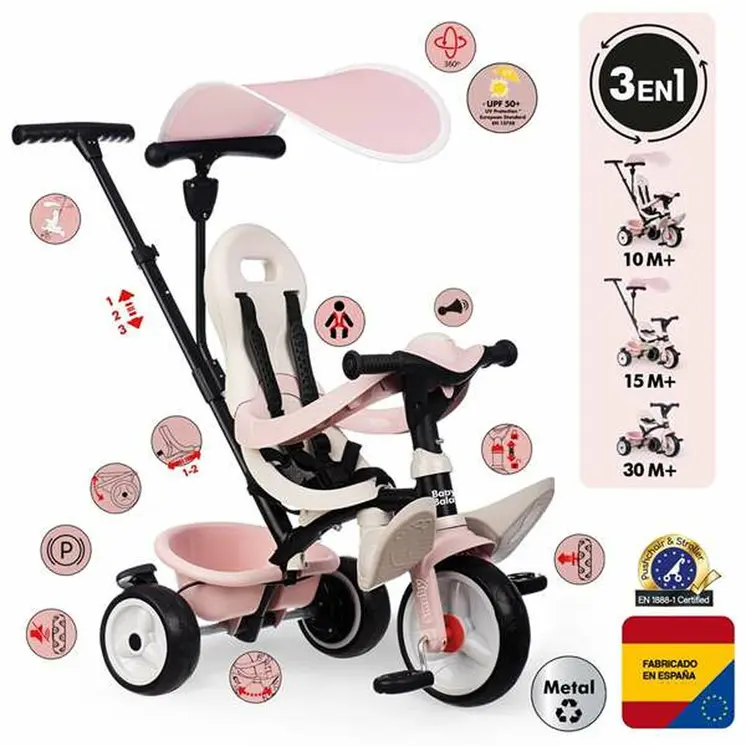 Tricycle Smoby Metallic