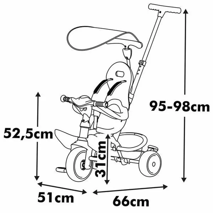 Tricycle Smoby Metallic