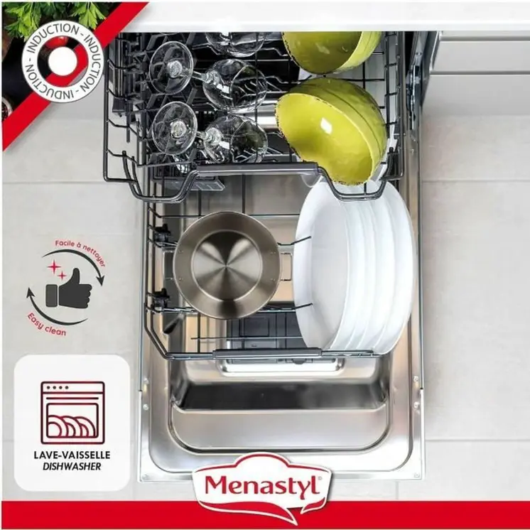 Food Preservation Container Menastyl 40,5 cm Silver Rectangular