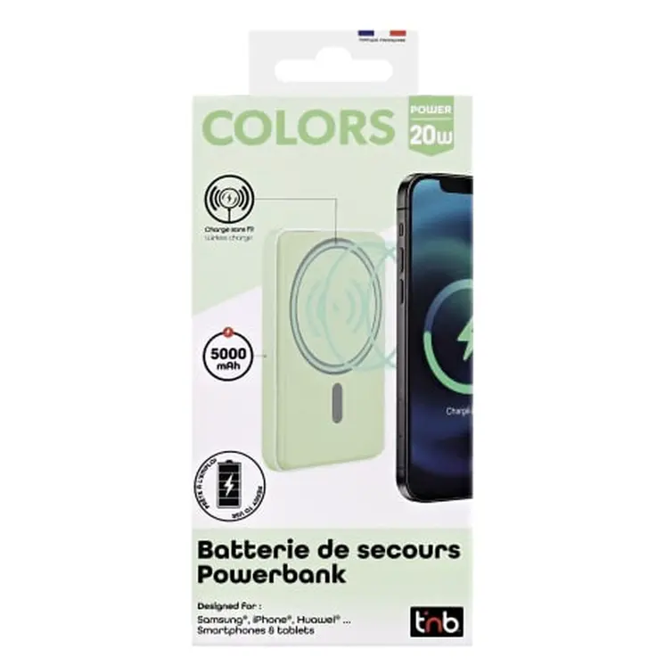 Powerbank T'NB PBUMAG5GR 5000 mAh Green Magsafe