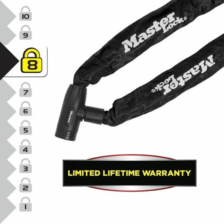 Key padlock Master Lock Black 90 cm