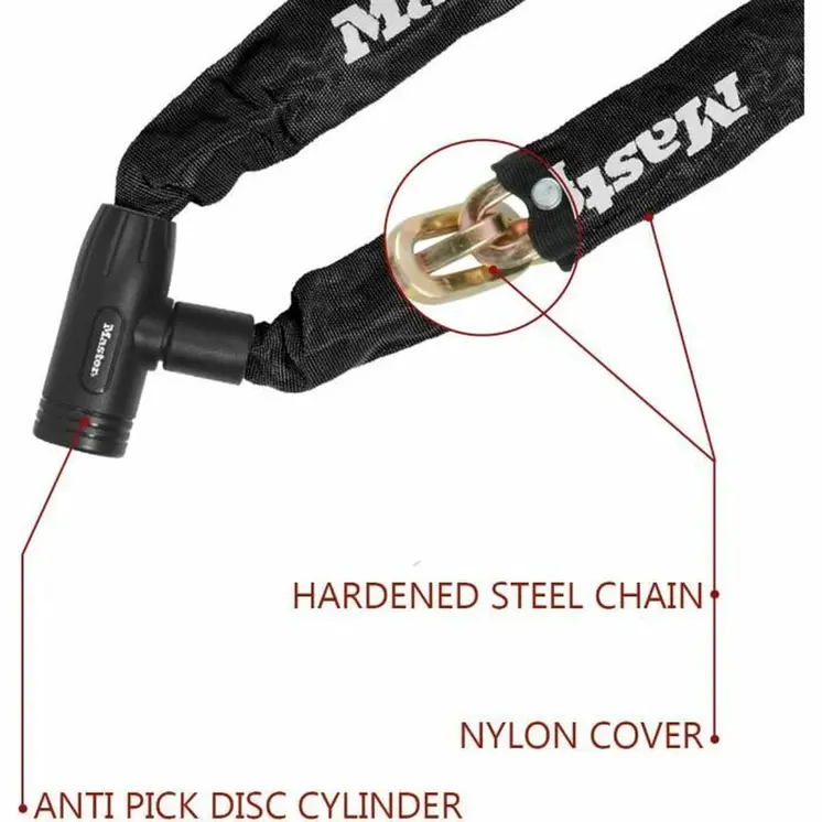 Key padlock Master Lock Black 90 cm
