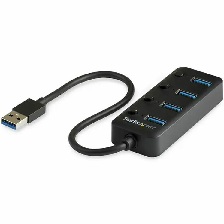 USB Hub Startech HB30A4AIB Black
