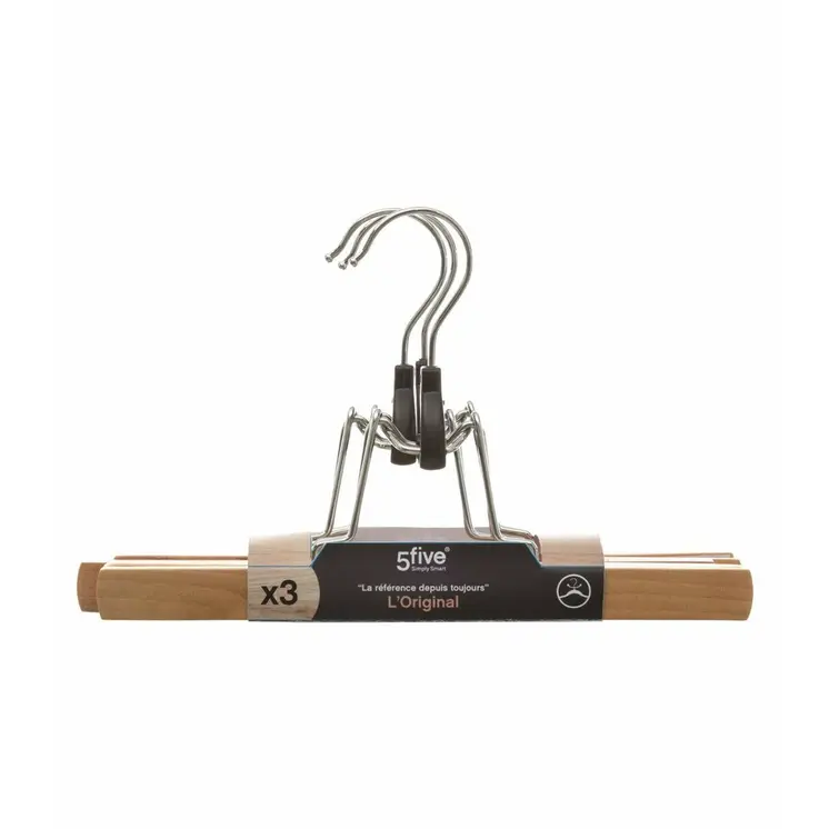 Trouser Hanger 5five Simply Smart Brown Natural Wood 25 x 16,3 cm Trousers