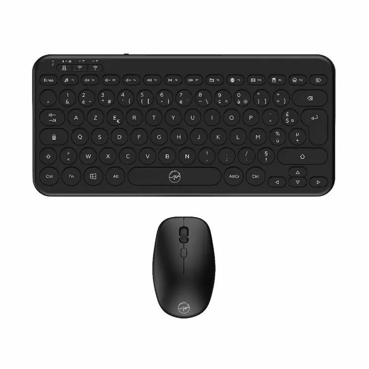 Keyboard and Mouse Mobility Lab CP420W Mini Black AZERTY