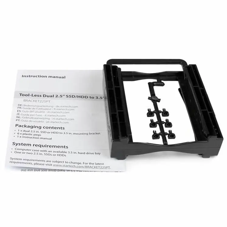 Accessory Startech BRACKET225PT Black 2,5" Mounted support