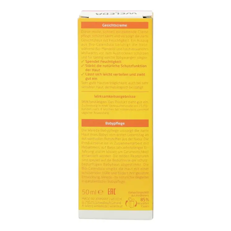 Hydrating Facial Cream for Babies Weleda Baby Calendula 50 ml