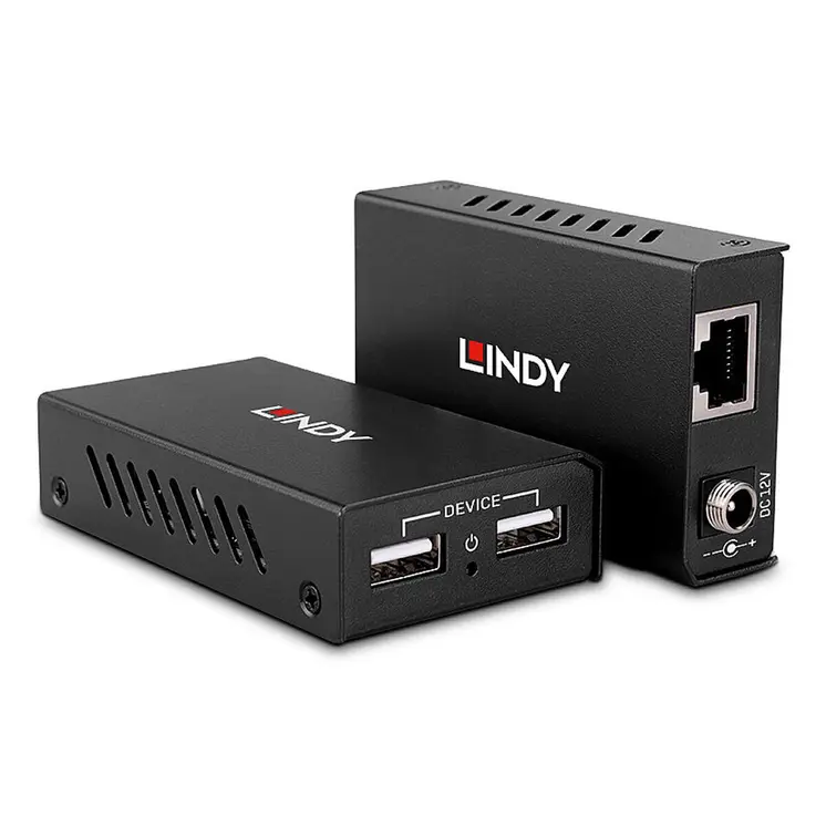 USB to RJ45 Network Adapter LINDY 43408 Black