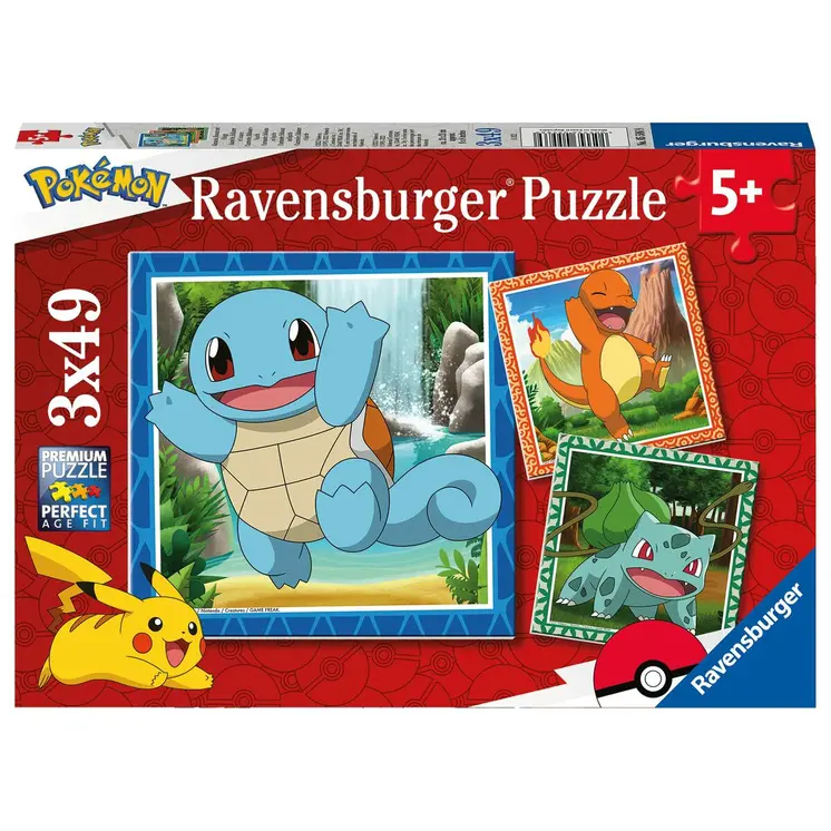 3-Puzzle Set Ravensburger 49 Pieces 147 Pieces 3 Units