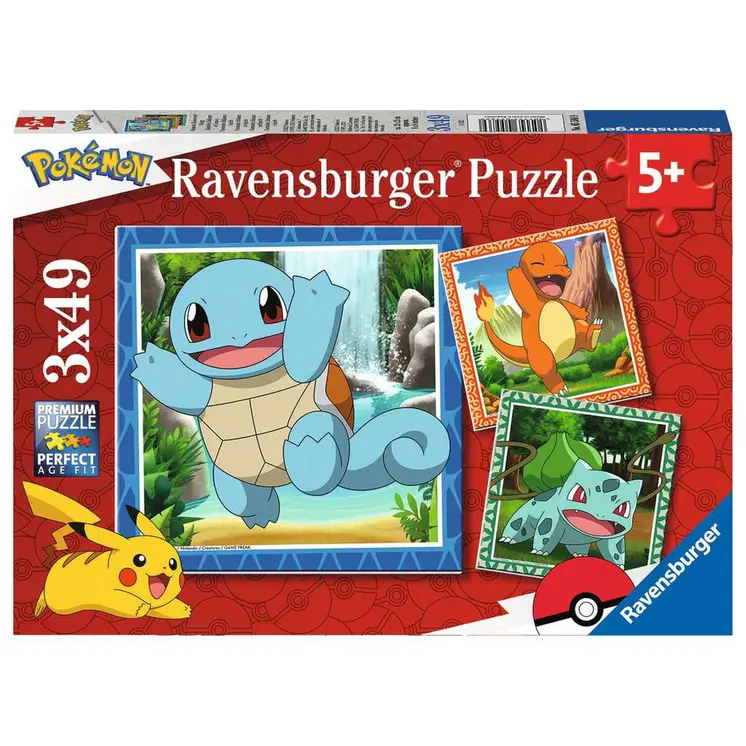 3-Puzzle Set Ravensburger 49 Pieces 147 Pieces 3 Units