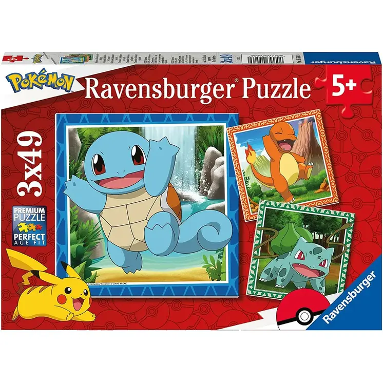 3-Puzzle Set Ravensburger 49 Pieces 147 Pieces 3 Units