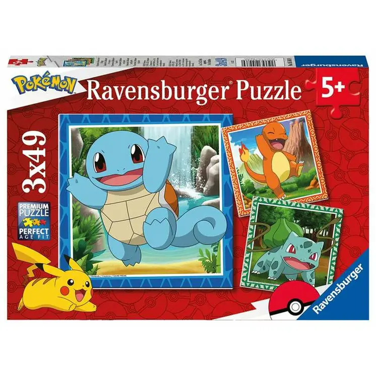 3-Puzzle Set Ravensburger 49 Pieces 147 Pieces 3 Units