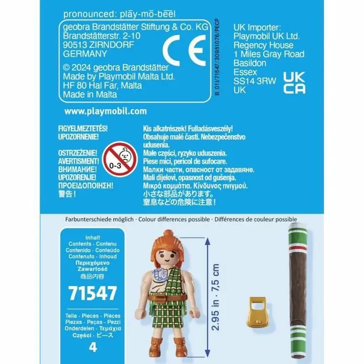 Playset Playmobil Asterix 71547 4 Pieces 4 Units