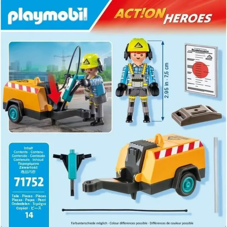Vehicle Playset Playmobil 71752 14 Pieces