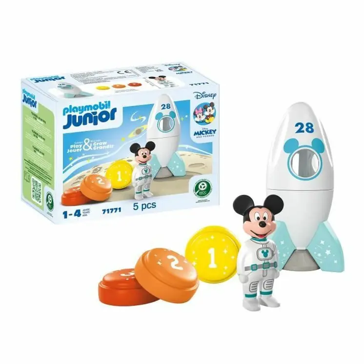 Playset Playmobil Junior 71771 Mickey astronaut Disney 5 Pieces