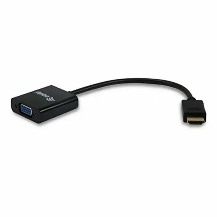 HDMI toS VGA with Audio Adapter Equip 11903607 Black
