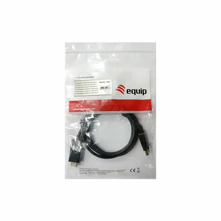 DisplayPort to HDMI Adapter Equip 119392 Black 5 m