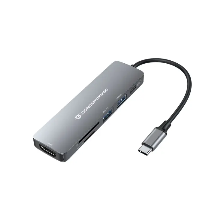 USB Hub Conceptronic 110517507201 Grey