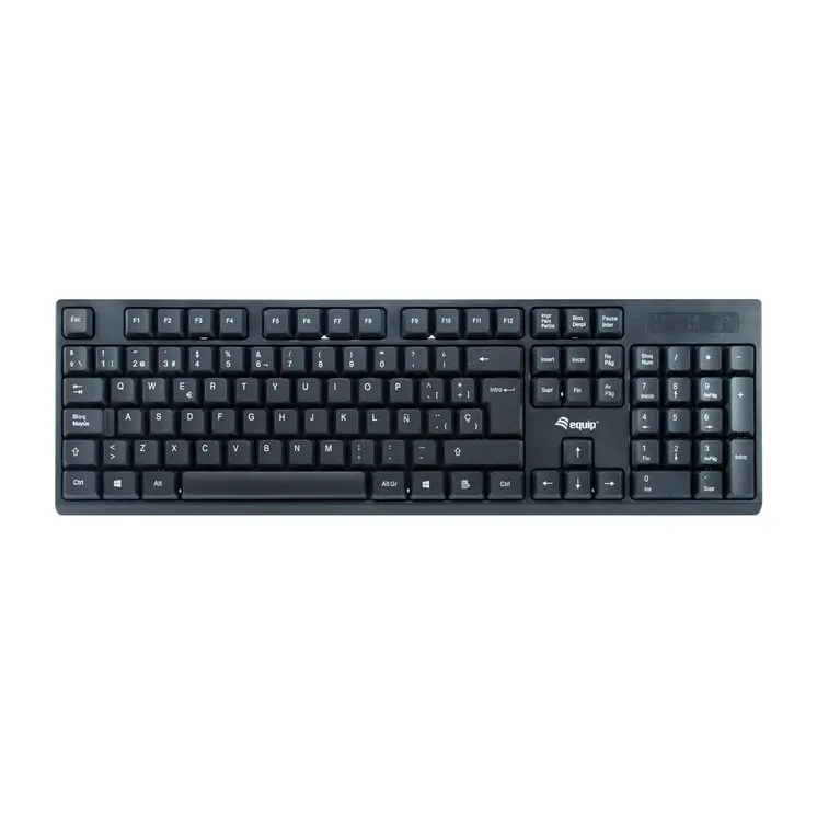 Keyboard Equip 245221 Black Spanish Qwerty Spanish