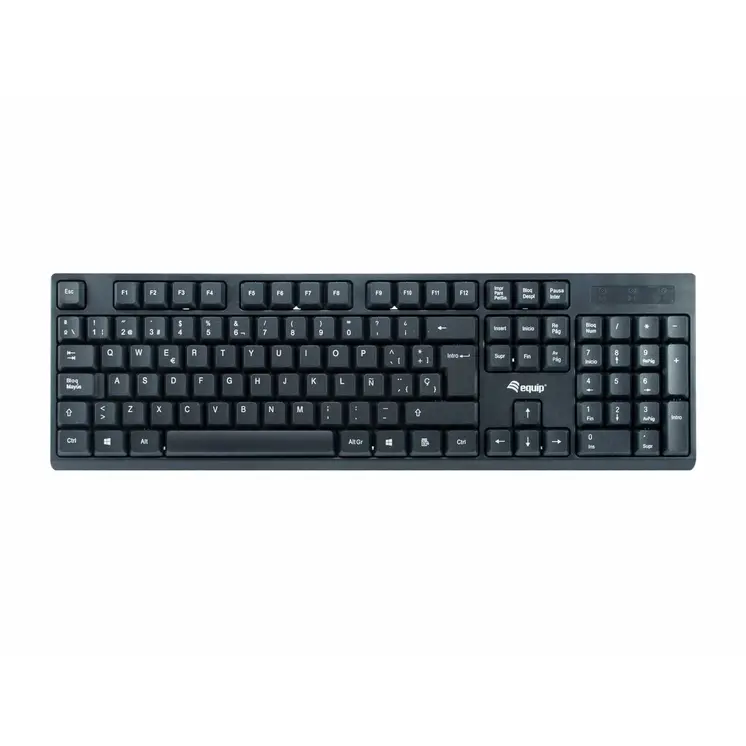 Keyboard Equip 245221 Black Spanish Qwerty Spanish