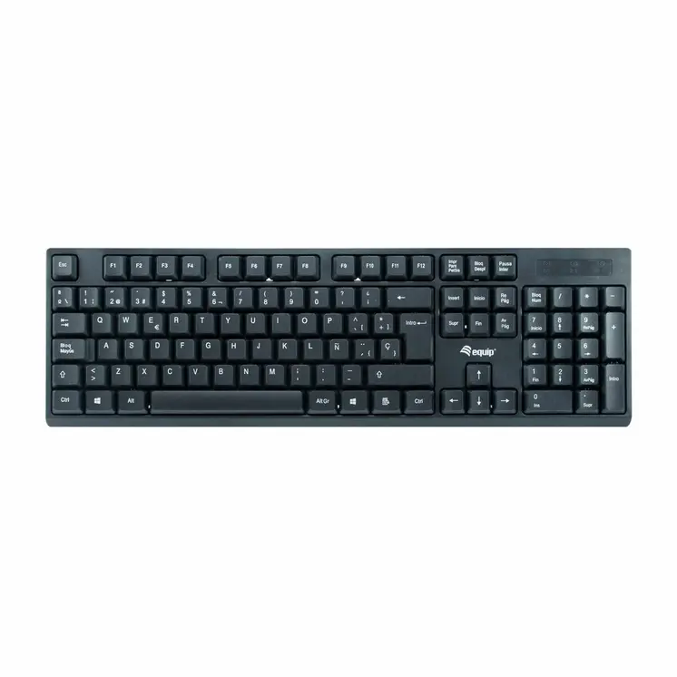 Keyboard Equip 245221 Black Spanish Qwerty Spanish