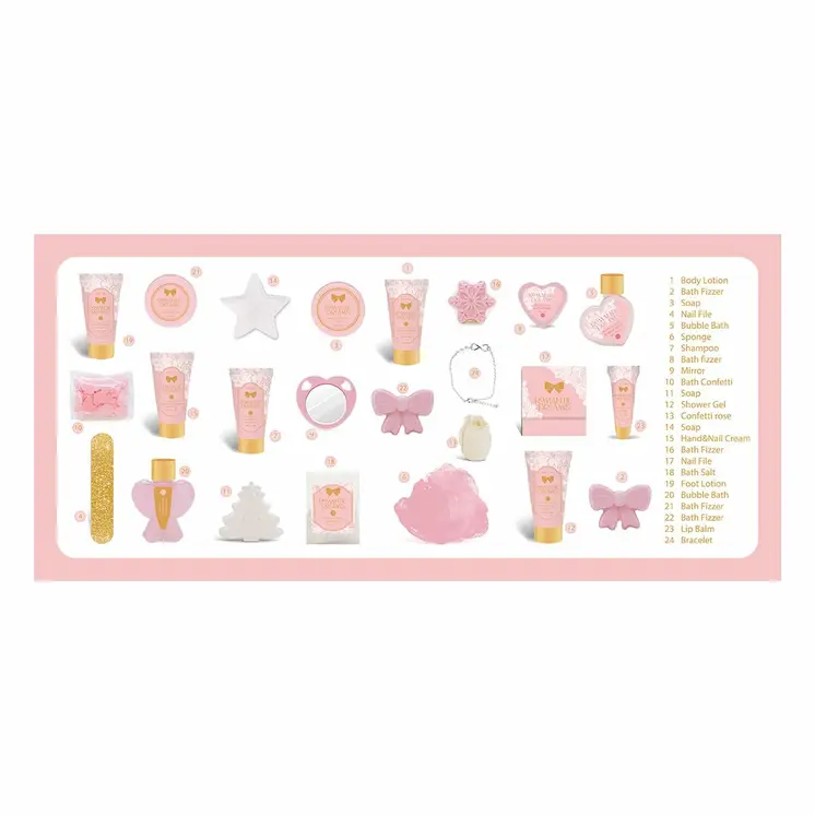 Women's Cosmetics Set Accentra Romantic Dreams Advent Calendar