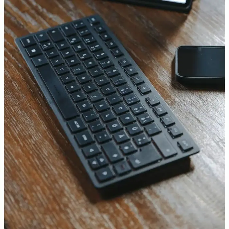 Keyboard Cherry KW 9200 MINI Spanish Qwerty Black