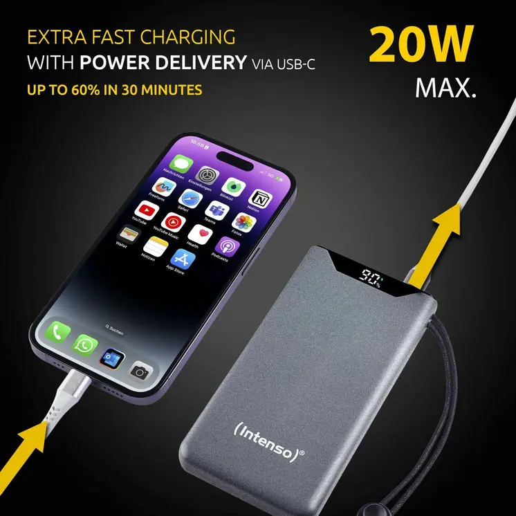 Powerbank INTENSO Grey 10000 mAh