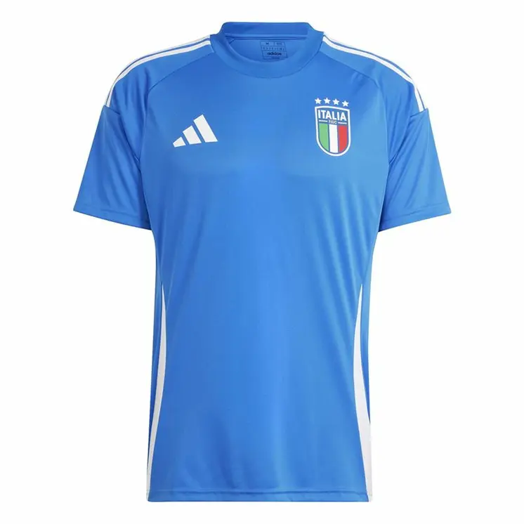 Men's Short-sleeved Football Shirt Adidas Italia 1ª  24 Blue