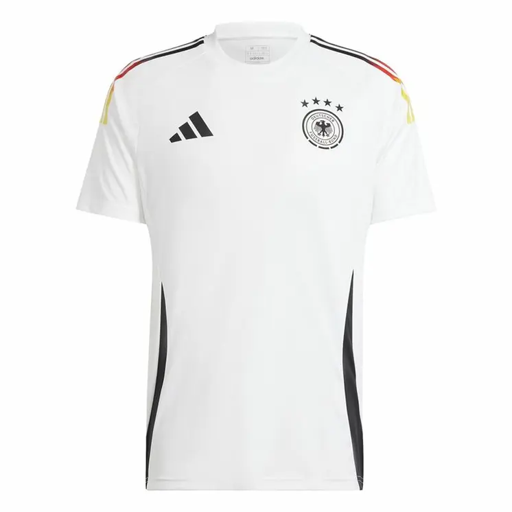 Men's Short-sleeved Football Shirt Adidas Deutschland 24 1ª White