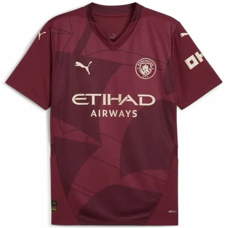 Men's Short-sleeved Football Shirt Puma Mcfc Third Jersey Replica