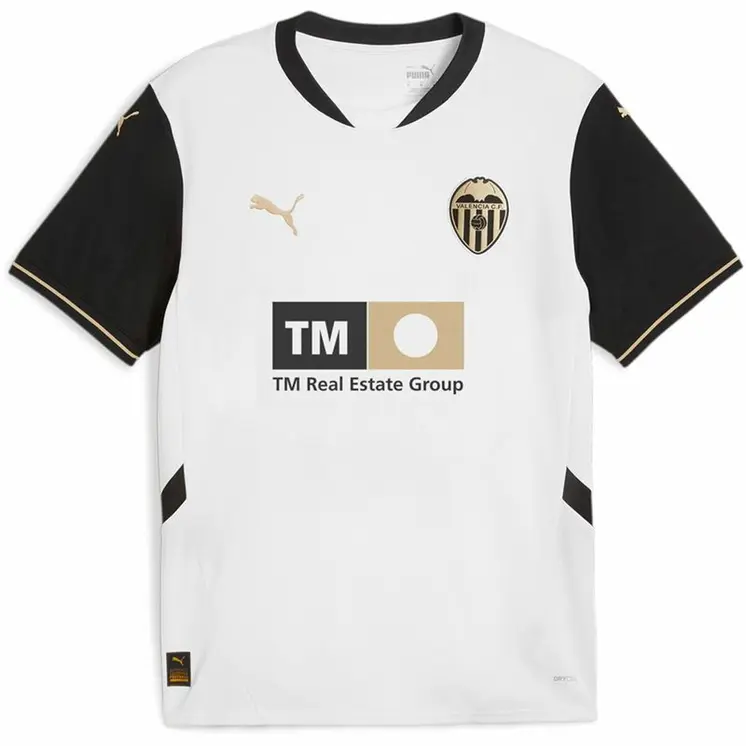 Men's Short-sleeved Football Shirt Puma Valencia C.F. Home Replica