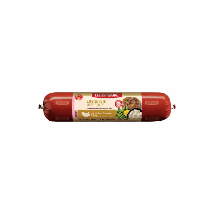 Wet food Fleischeslust Junior 400 gr Turkey