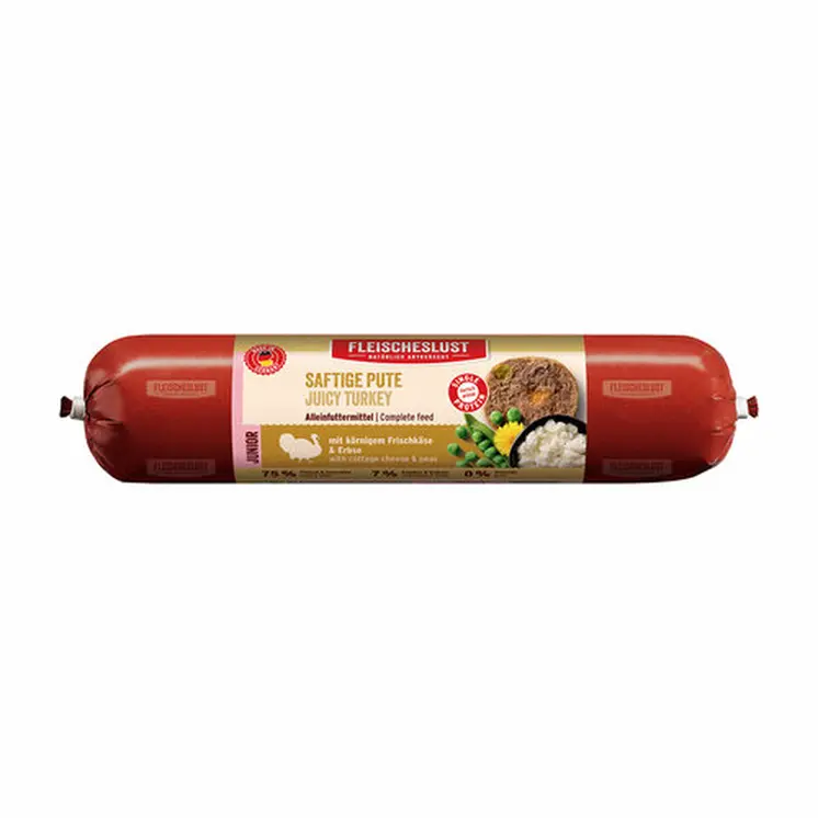 Wet food Fleischeslust Junior 400 gr Turkey