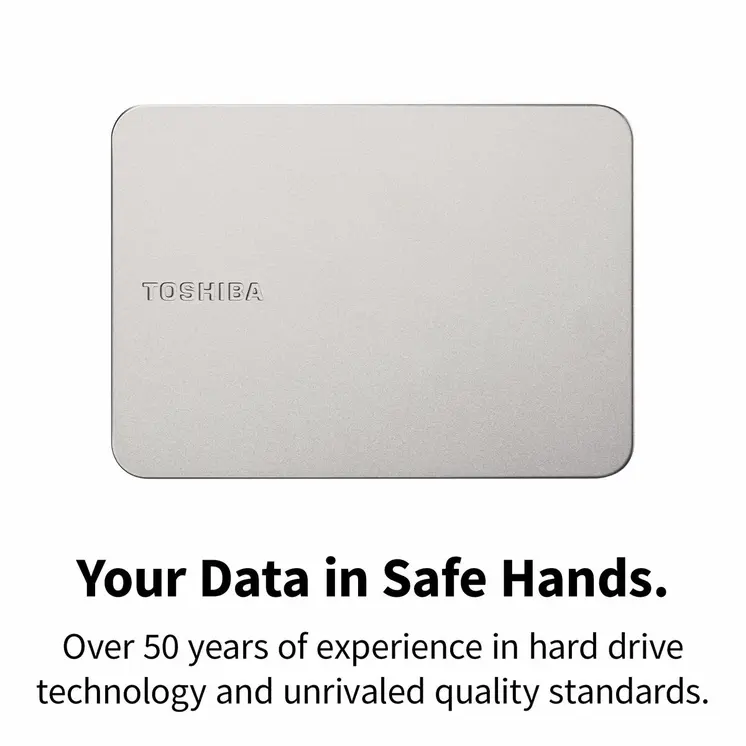 External Hard Drive Toshiba HDTX210ESCAA 1 TB HDD Silver Magnetic