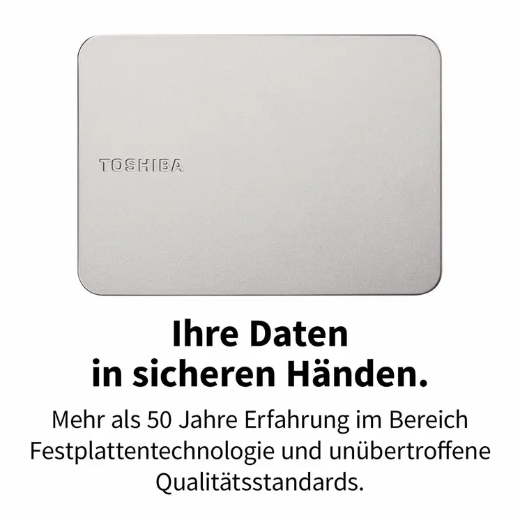 External Hard Drive Toshiba HDTX210ESCAA 1 TB HDD Silver Magnetic