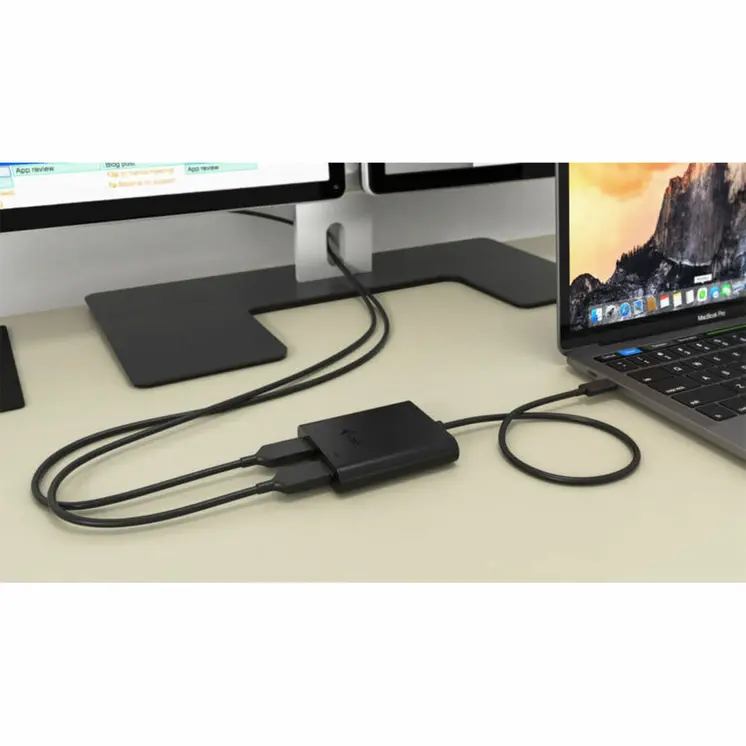 DisplayPort to HDMI Adapter i-Tec C31DUAL4KHDMI 4K Ultra HD Black