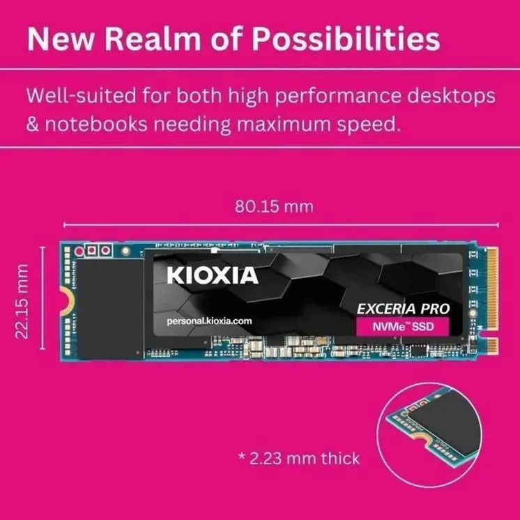 Hard Drive Kioxia 2 TB SSD