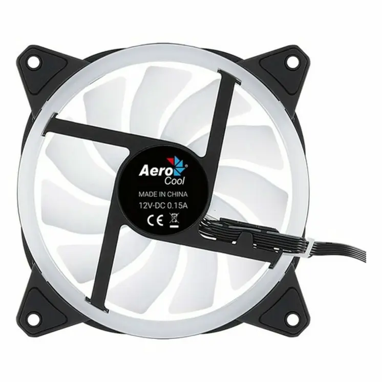 Box Ventilator Aerocool Duo 12 1000rpm (Ø 12 cm) RGB Ø 12 cm (1 Unit)