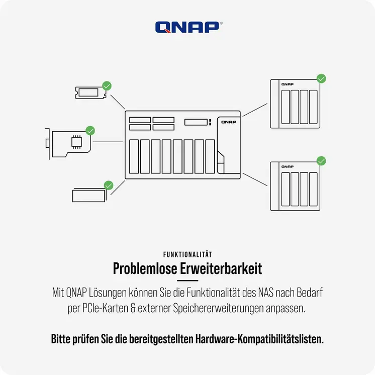 NAS Network Storage Qnap TS-664 Black