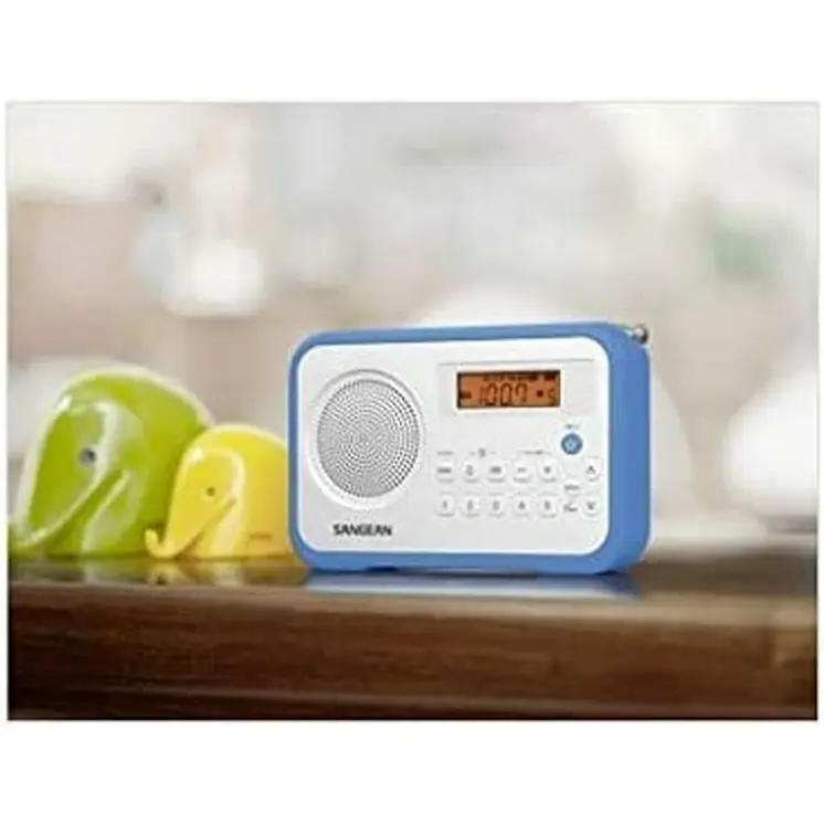 Transistor Radio Sangean PR-D18 Blue White Amber