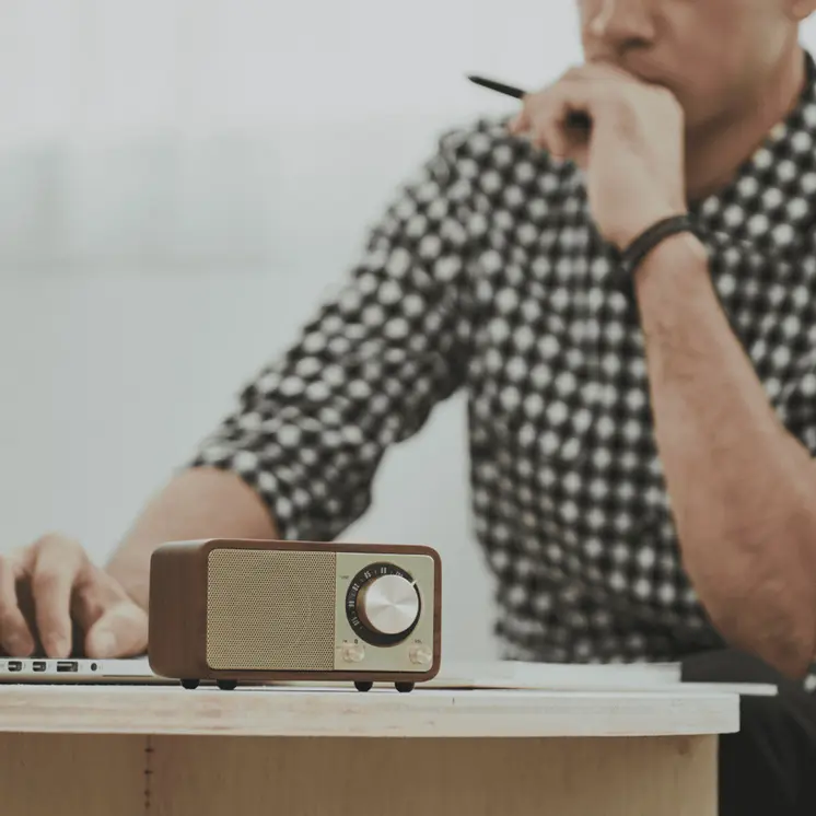 Portable Bluetooth Radio Sangean Retro Wood FM