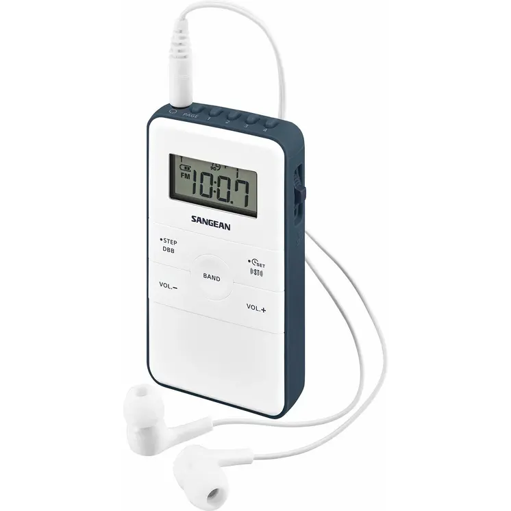 Transistor Radio Sangean DT-140 Blue White