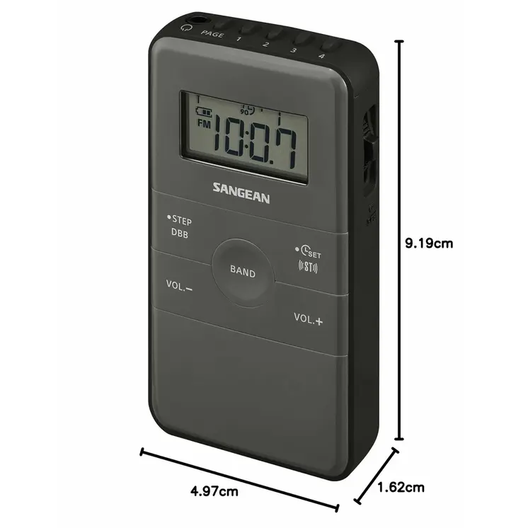 Transistor Radio Sangean DT-140 Black AM/FM