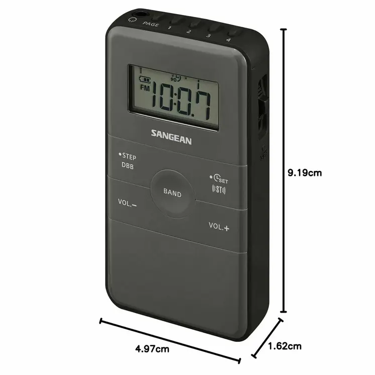 Transistor Radio Sangean DT-140 Black AM/FM