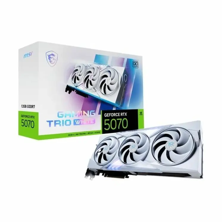 Graphics card MSI RTX 5070 12G GAMING TRIO OC WHI nvidia geforce rtx 5070 12 GB GDDR6X GDDR7