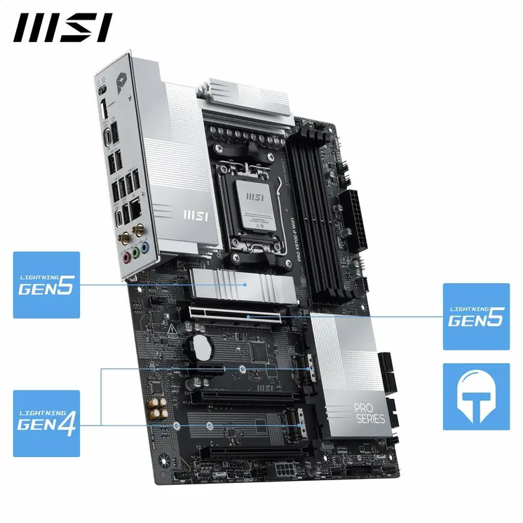 Motherboard MSI PRO X870E-P WIFI AMD AM5 AMD AMD X870E