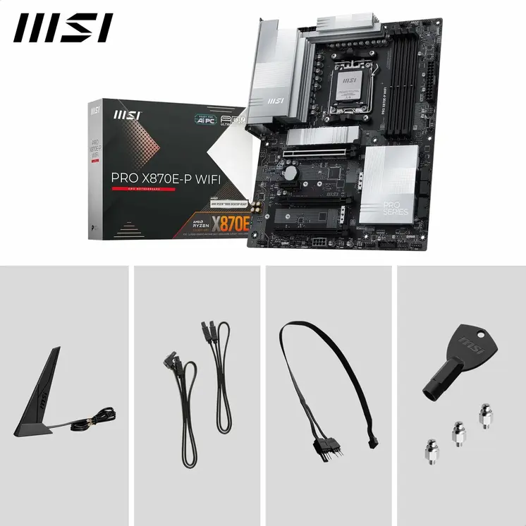 Motherboard MSI PRO X870E-P WIFI AMD AM5 AMD AMD X870E
