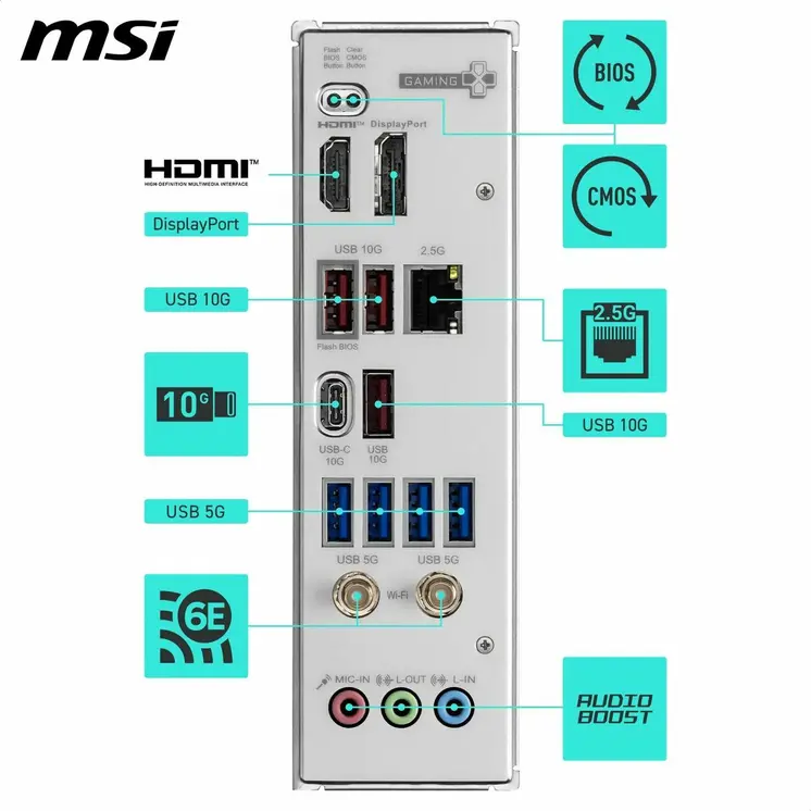 Motherboard MSI B850 GAMING PLUS WIFI6E