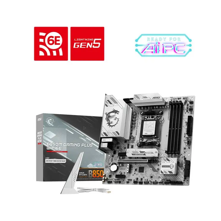 Motherboard MSI B850M GAMING PLUS WIFI6E Intel Wi-Fi 6 AMD AM5 AMD B850